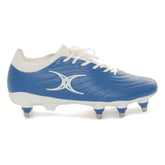 Scarpa da Rugby Gilbert Icon Power X 8 Stud Blu Bianco | NonSoloSport