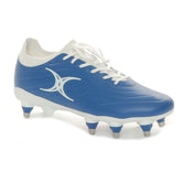 Scarpa da Rugby Gilbert Icon Power X 8 Stud Blu Bianco | NonSoloSport