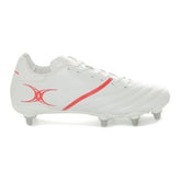 Scarpa da Rugby Uomo Gilbert Sidestep X20 Power 8S Bianco Rosso | NonSoloSport
