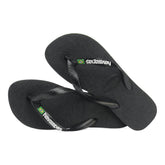Ciabatta Infradito Havaianas Brasil Logo Nero | NonSoloSport