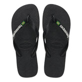 Ciabatta Infradito Havaianas Brasil Logo Nero | NonSoloSport