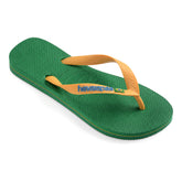 Ciabatta Infradito Havaianas Brasil Logo Verde Giallo | NonSoloSport
