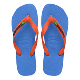 Ciabatta Infradito Uomo Havaianas Brasil Logo Blu Arancione | NonSoloSport