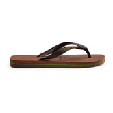 Ciabatta Infradito Havaianas Brasil Logo Marrone Nero | NonSoloSport