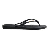 Ciabatta Donna Havaianas Slim Logo Metallic Nero Oro | NonSoloSport