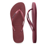 Ciabatta Donna Havaianas Slim Logo Metallic Bordeaux | NonSoloSport