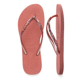 Ciabatta Donna Havaianas Slim Glitter II Rosso | NonSoloSport