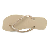Ciabatta Donna Havaianas Slim Square Beige | NonSoloSport
