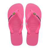 Ciabatta Donna Havaianas Brasil Logo Neon Rosa | NonSoloSport