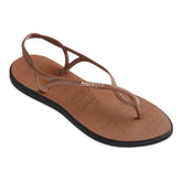 Ciabatta Infradito Donna Havaianas Luna Point Marrone Nero | NonSoloSport