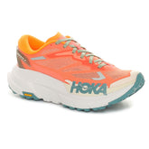 Scarpa da Trail Running Donna Hoka Mafate X Rosso Arancione Azzurro | NonSoloSport