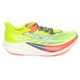 Scarpa da Running Uomo Hoka Rocket X 3 Lime Rosso | NonSoloSport