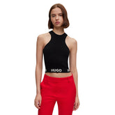 Hugo Canotta Logo Jaquard Donna Nero | NonSoloSport