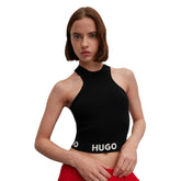 Hugo Canotta Logo Jaquard Donna Nero | NonSoloSport