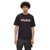Hugo T-Shirt Logo Signature Uomo Nero | NonSoloSport