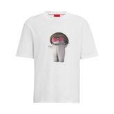 Hugo T-Shirt Mushroom Uomo Bianco | NonSoloSport