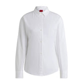 Camicia Donna Hugo Regular Fit Bianco | NonSoloSport