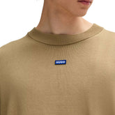 Maglione Uomo Hugo Logo Beige | NonSoloSport