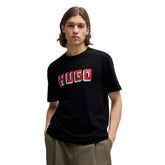 T-Shirt Uomo Hugo Logo Stampa Nero | NonSoloSport