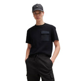 T-Shirt Uomo Hugo Dettaglio Animalier Nero | NonSoloSport