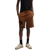 Shorts Uomo Hugo Floral Artwork Marrone | NonSoloSport