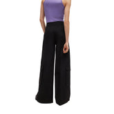 Pantaloni Cargo Donna Hugo Wide Nero | NonSoloSport
