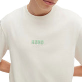 T-Shirt Uomo Hugo Diqitee Bianco | NonSoloSport