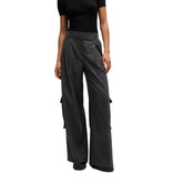 Pantaloni Cargo Donna Hugo Relaxed Grigio Scuro | NonSoloSport
