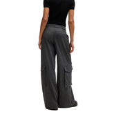 Pantaloni Cargo Donna Hugo Relaxed Grigio Scuro | NonSoloSport