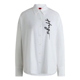 Camicia Donna Hugo Stampa Bianco | NonSoloSport