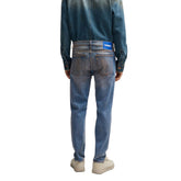 Jeans Uomo Hugo Effetto Fango Blu | NonSoloSport