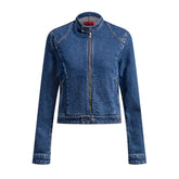 Giacca Uomo Hugo Denim Biker Blu | NonSoloSport