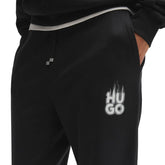 Pantalone Uomo Hugo Logo Fumè Nero | NonSoloSport