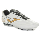 Scarpa da Calcio Uomo Joma Aguila Terreno Solido Bianco Oro | NonSoloSport