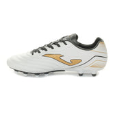 Scarpa da Calcio Uomo Joma Aguila Terreno Solido Bianco Oro | NonSoloSport