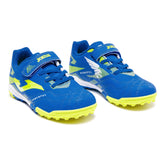 Scarpa da Calcio Bambino Joma Powerful Jr 26 Terreni Sintetici Turf Blu Giallo | NonSoloSport