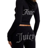 Felpa Donna Juicy Couture Oola Nero | NonSoloSport