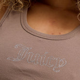 Canotta Donna Juicy Couture Strass Beige | NonSoloSport