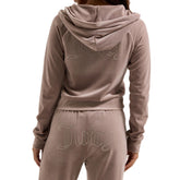 Felpa Donna Juicy Couture Madison Strass Beige | NonSoloSport