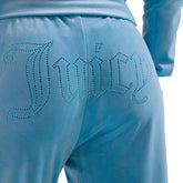 Pantalone Donna Juicy Couture Tina Velluto Azzurro | NonSoloSport