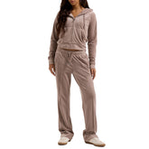 Pantalone Donna Juicy Couture Tina Velluto Beige | NonSoloSport