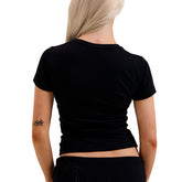 T-Shirt Donna Juicy Couture Diamante Logo Nero | NonSoloSport