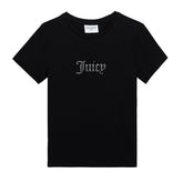 T-Shirt Donna Juicy Couture Diamante Logo Nero | NonSoloSport