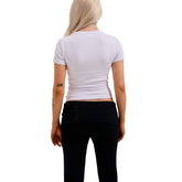 T-Shirt Donna Juicy Couture Diamante Logo Bianco | NonSoloSport