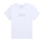 T-Shirt Donna Juicy Couture Diamante Logo Bianco | NonSoloSport