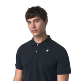 Polo Uomo K-Way Vinnie Pique Slim Blu | NonSoloSport