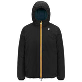 Piumino Uomo K-Way Prime Jacques Reversible Full Zip Cappuccio Stretch Blue | NonSoloSport