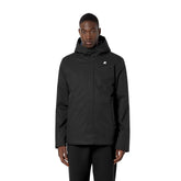 Giacca Uomo K-Way Jacko Twill Marmotta Nero Blu | NonSoloSport