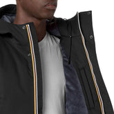 Giacca Uomo K-Way Jarno Twill Marmotta Nero Blu | NonSoloSport