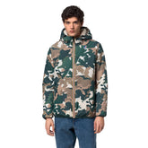 Giacca Uomo K-Way Claude Orsetto Graphic Verde Beige | NonSoloSport